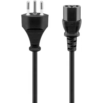Cable de alimentación Goobay 93617 negro 2 m SEV 1011 IEC C13