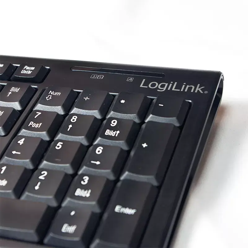 Conjunto inalámbrico de teclado y ratón LogiLink ID0104 negro