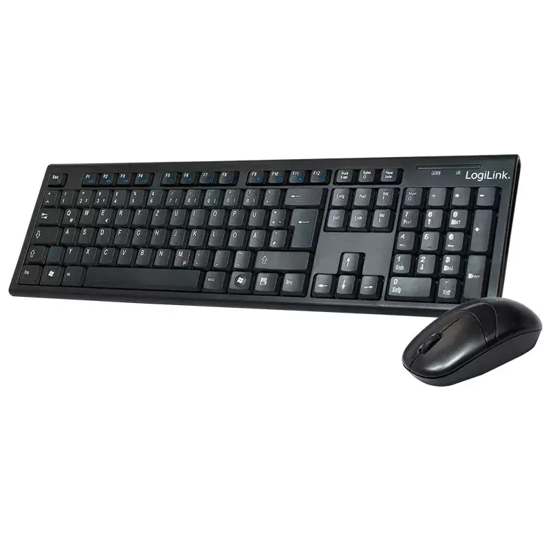 Conjunto inalámbrico de teclado y ratón LogiLink ID0104 negro