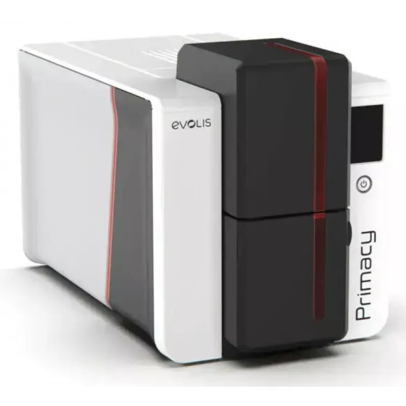 Impresora de tarjetas de plástico Evolis Primacy 2 — sublimación de color/transferencia térmica de resina, 300 x 1200 DPI, alimentación de 100 hojas, Fast Ethernet