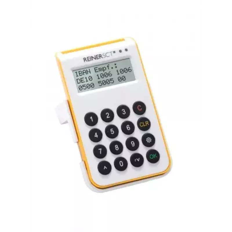 Lector de tarjetas inteligentes Reiner SCT cyberJack one USB blanco amarillo