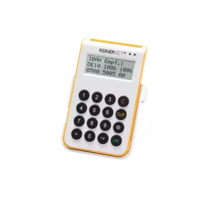 Lector de tarjetas inteligentes Reiner SCT cyberJack one USB blanco amarillo