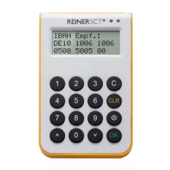 Lector de tarjetas inteligentes Reiner SCT cyberJack one USB blanco amarillo