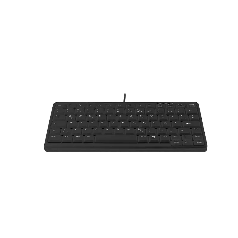 Cherry Active Key AK-4100-U-B/GE Mini teclado, USB, negro, distribución alemana