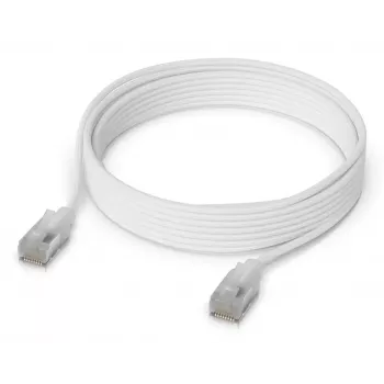 Cable de red UBIQUITI UACC-CABLE-PATCH-EL-C6A-5M-W Cat6a 5 m RJ-45 blanco translúcido