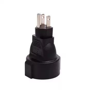 Adaptador de enchufe Microconnect PETRAVEL3 Type B Type F negro
