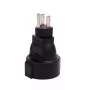 Adaptador de enchufe Microconnect PETRAVEL3 tipo B tipo F negro