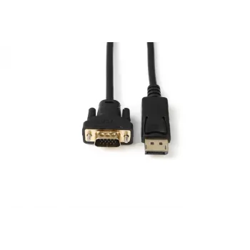 Microconnect DP-VGA-MM-050 Cable adaptador de vídeo 0,5 m DisplayPort VGA (D-Sub) Negro
