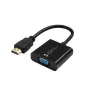 Microconnect HDMVGA2B Cable adaptador de vídeo 0,15 m VGA (D-Sub) HDMI Tipo A (Estándar) Negro