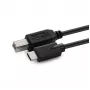 MicroConnect USB3.1C2B3 cable de USB-C a USB 2.0 tipo B, macho-macho, 3 m, negro