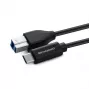 Microconnect USB3.1CB3 cable USB USB 3.2 Gen 1 (3.1 Gen 1) 3 m USB C USB B negro