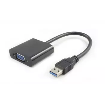 Microconnect USB3.0VGA adaptador gráfico USB 1920 x 1080 píxeles negro