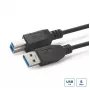 MicroConnect USB3.0AB5B cable USB 3.2 Gen 1, de USB-A a USB-B, macho-macho, 5 m, negro