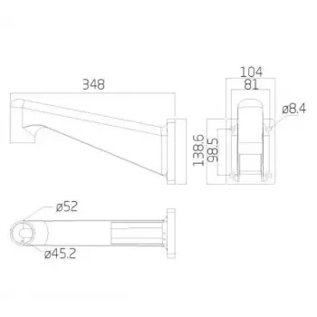 Ernitec 0070-10108 accesorio para cámara de seguridad soporte