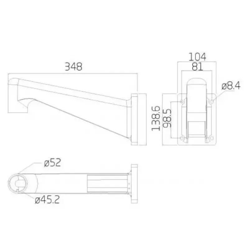 Ernitec 0070-10108 accesorio para cámara de seguridad soporte