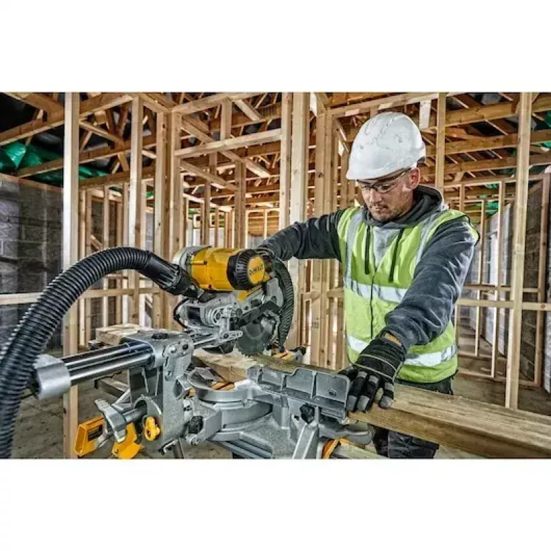 Ingletadora y tronzadora DeWALT DWS727-QS, ingletadora y tronzadora estacionaria, peso 22 kg, altura 460 mm
