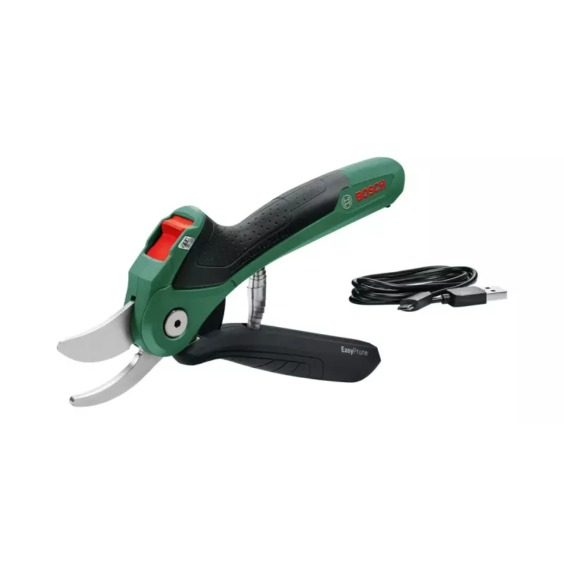 Bosch EasyPrune Classic 06008B2102 tijeras de podar inalámbricas, bypass, 3,6 V, capacidad de corte 25 mm, 490 g, verdes/negras