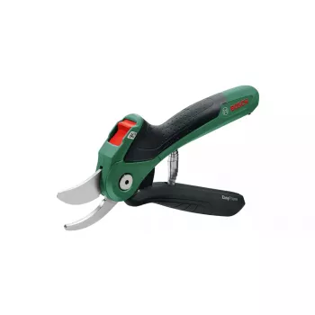 Tijera de podar Bosch EasyPrune Bypass, hoja de acero inoxidable, capacidad de corte 2,5 cm, batería recargable de 5,4 Wh, bloqueo de seguridad