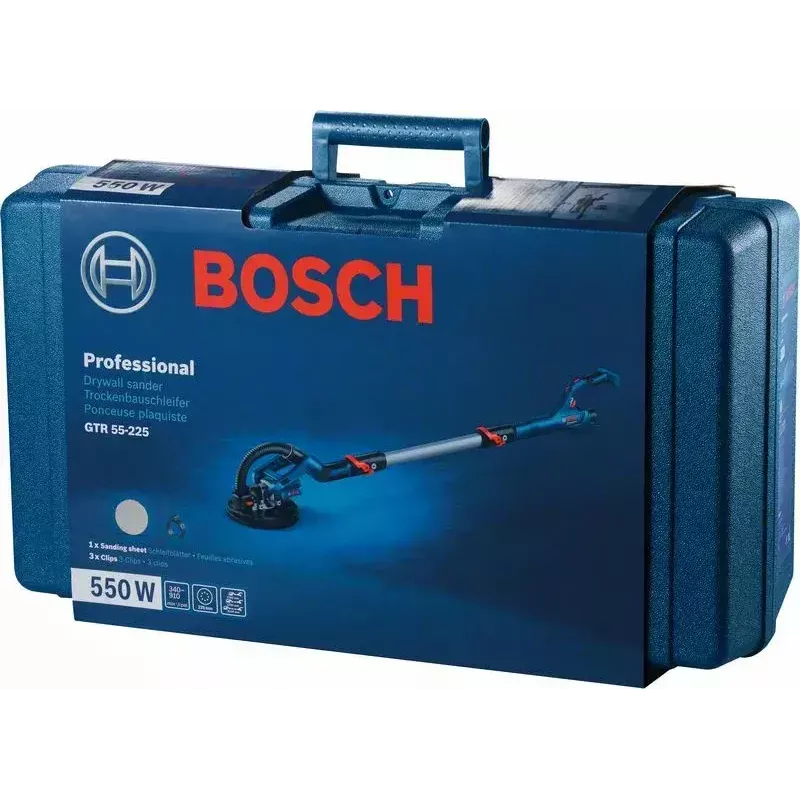 Bosch GTR 55-225 Lijadora para placas de yeso 910 rpm negro, azul 550 W