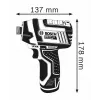 Bosch GDR 12V-105 Professional 06019A6977 llave de impacto inalámbrica, 2 baterías de iones de litio de 2,0 Ah, maletín, azul/negra
