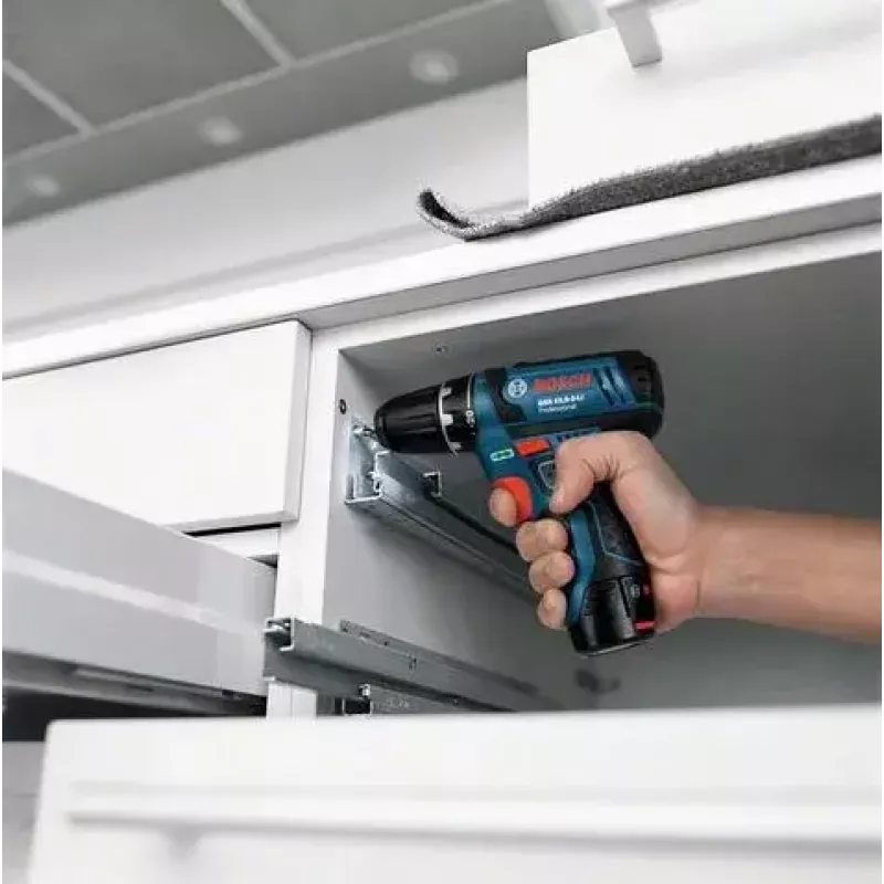 Bosch GSB 10,8-2-LI Professional Sin llave negro, azul, rojo