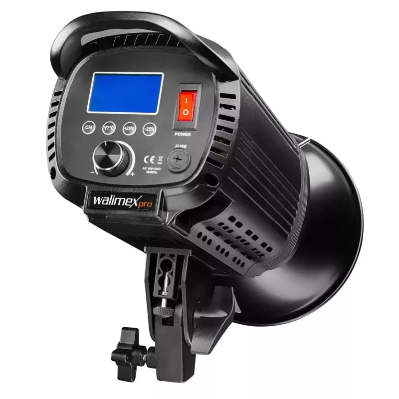 Walimex pro LED Niova 100 Plus Daylight 1022254 luz de vídeo COB LED regulable, 5600 K, CRI 93, reflector Bowens, difusor suave