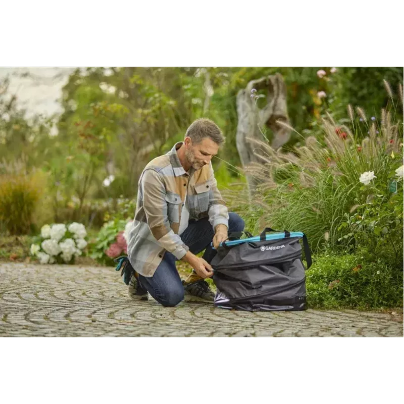 Bolsa de jardín GARDENA 11716-20 220 L negra verde ligera duradera