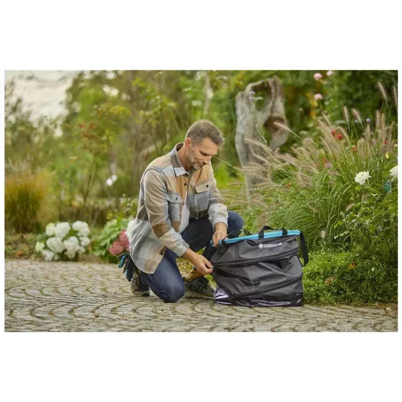 Bolsa de jardín GARDENA 11716-20 220 L negra verde ligera duradera