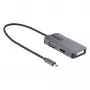 Adaptador de vídeo USB-C StarTech.com, adaptador USB-C a HDMI DVI VGA, hasta 4K 60Hz, aluminio, adaptador de pantalla de vídeo multipuerto, compatible con Thunderbolt 3/4, adaptador de viaje USB Type-C