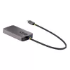 Adaptador de vídeo USB-C StarTech.com, adaptador USB-C a HDMI DVI VGA, hasta 4K 60Hz, aluminio, adaptador de pantalla de vídeo multipuerto, compatible con Thunderbolt 3/4, adaptador de viaje USB Type-C
