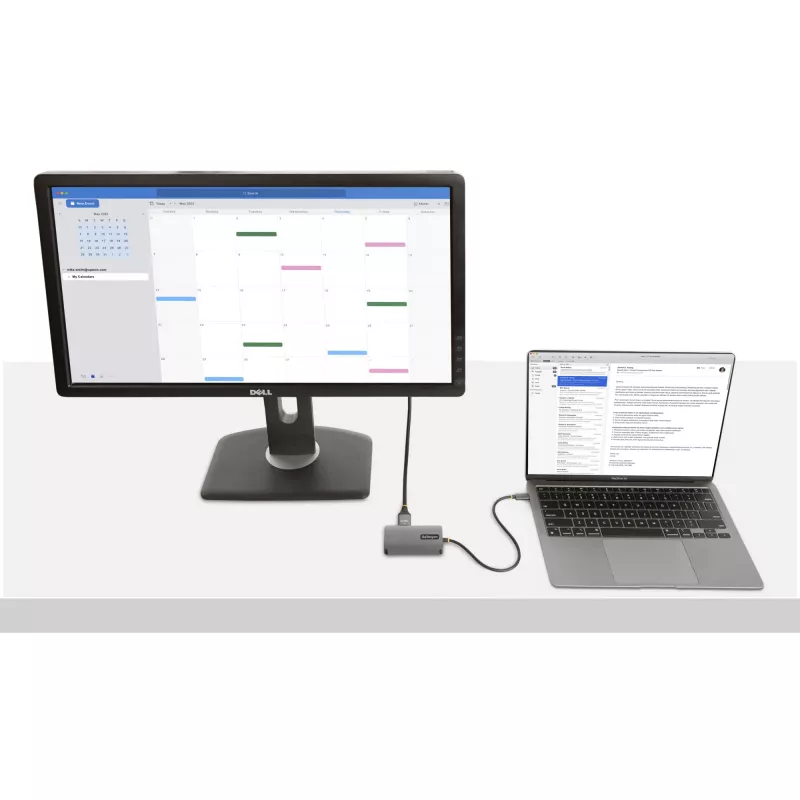 Adaptador de vídeo USB-C StarTech.com, adaptador USB-C a HDMI DVI VGA, hasta 4K 60Hz, aluminio, adaptador de pantalla de vídeo multipuerto, compatible con Thunderbolt 3/4, adaptador de viaje USB Type-C
