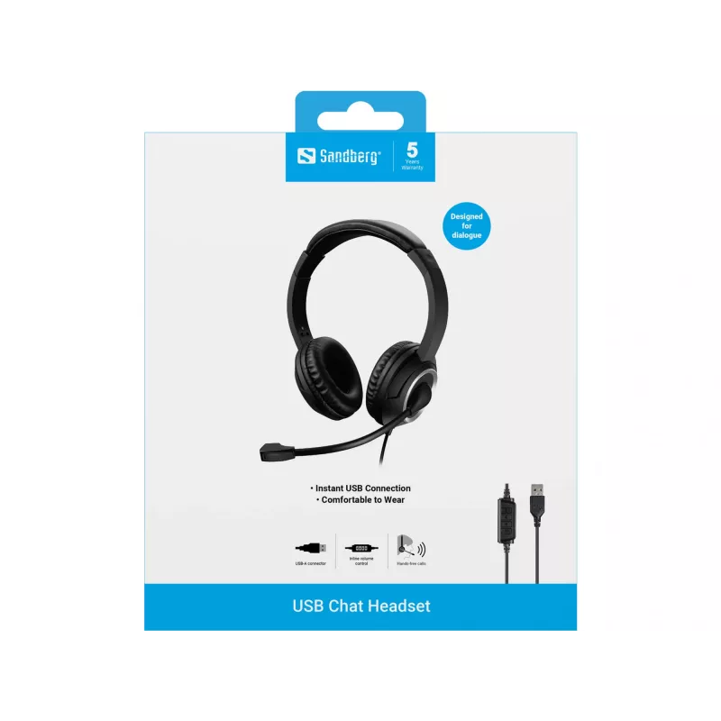 Auriculares Sandberg USB Chat Headset