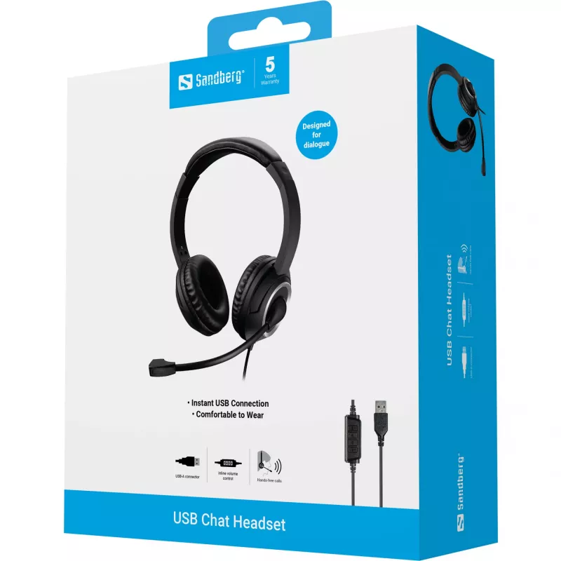 Auriculares Sandberg USB Chat Headset