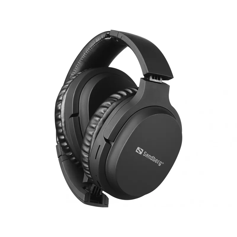 Sandberg 126-37 Play'n Go auriculares Bluetooth con micrófono, plegables, con cable e inalámbricos, 3,5 mm, 20 Hz - 20 kHz, 230 g, negros
