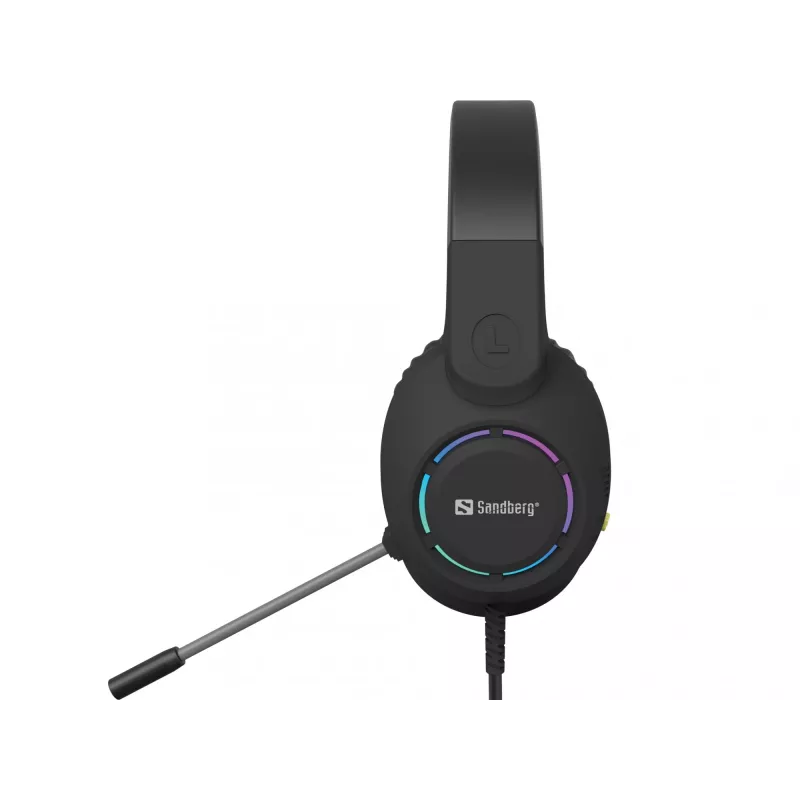 Headset SANDBERG BossBlaster USB — headset gaming con cable, 20–20000 Hz, cable de 2 m, 240 g, negro