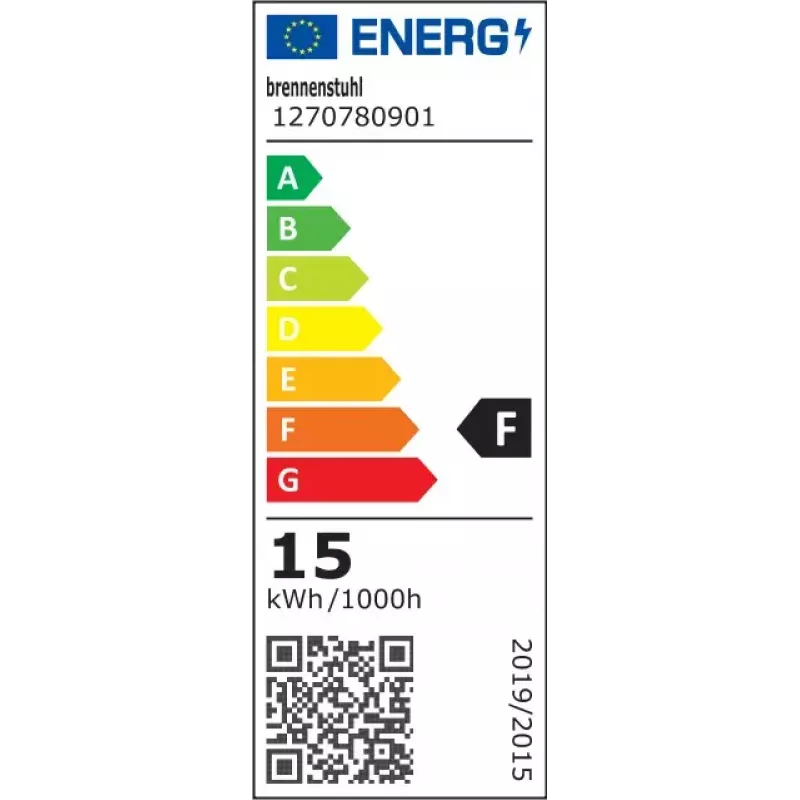 Brennenstuhl 1270780901 aplique LED ovalado OL 1650 P