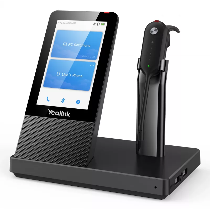 Yealink WH67 UC auricular, inalámbrico, oficina/call center, 20 - 14000 Hz, 19 g, auricular, negro