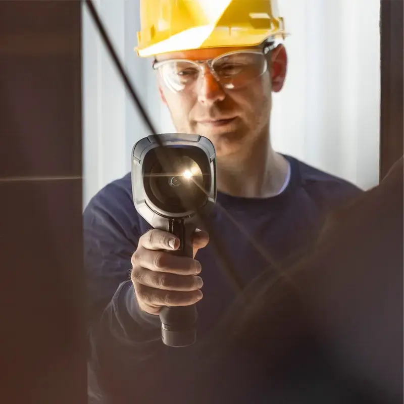 FLIR E8-PRO cámara termográfica, 320 x 240, de -20 a +550 °C, 9 Hz, pantalla táctil, Wi-Fi, negra