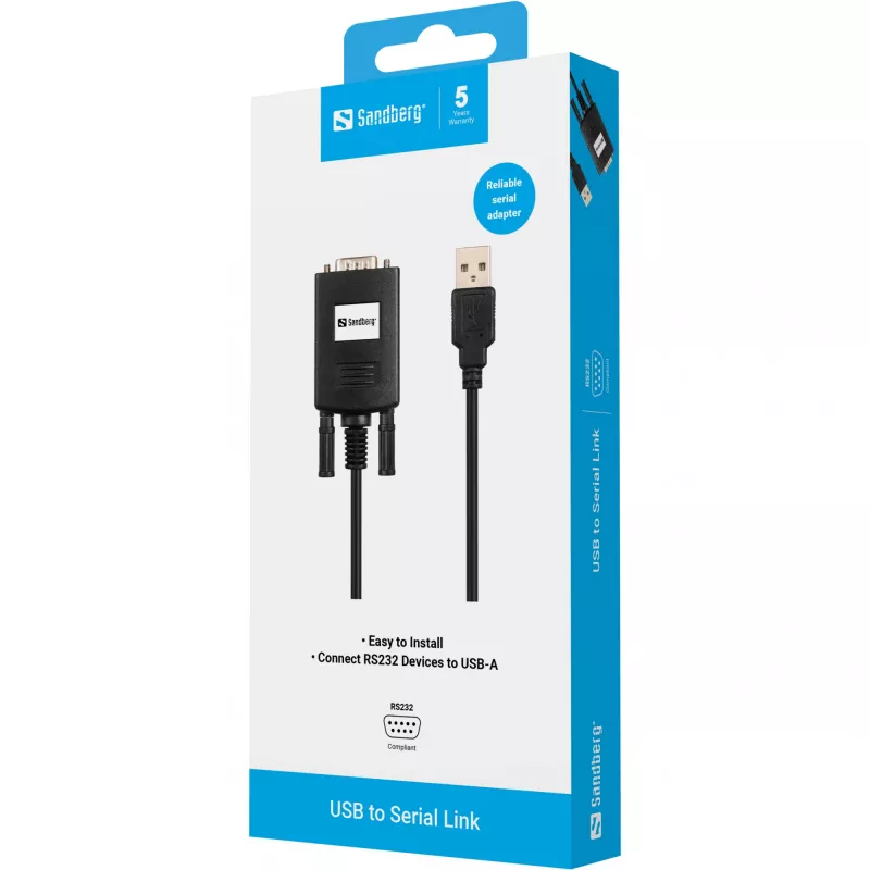 Enlace USB a serie Sandberg PL-2303GT