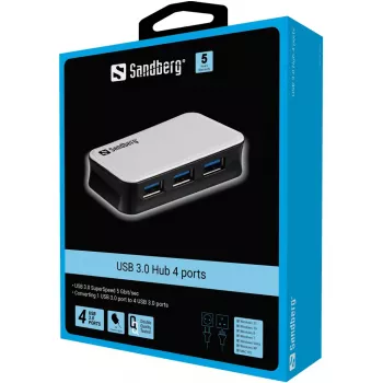 Hub USB 3.0 Sandberg 4 puertos