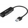 Enlace USB 3.0 a SATA Sandberg, negro, 5 Gbit/s, 20 g, 77 mm, 18 mm, 193 mm