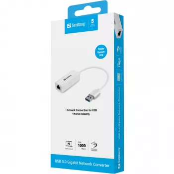 USB Network Adapter Sandberg USB3.0 Gigabit Network Adapter
