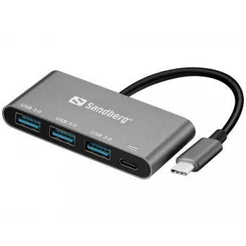 Hub USB-C a 3xUSB 3.0 + PD Sandberg 136-03