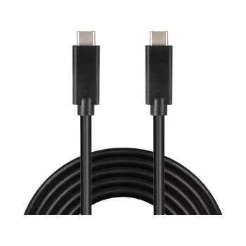 Cable USB-C a USB-C Sandberg 2M USB 3.1 Gen.2, 2 m, USB C, USB C, USB 3.2 Gen 2 (3.1 Gen 2), conector macho/conector macho, negro