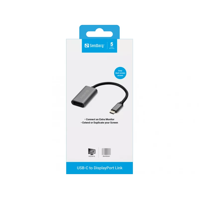 Adaptador USB-C a DisplayPort Sandberg 136-19