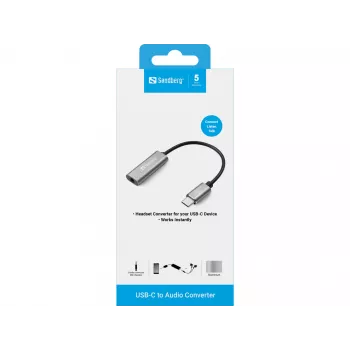 Adaptador de audio Sandberg USB-C 136-27