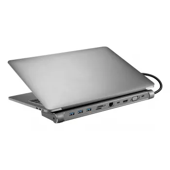 Estación de acoplamiento Sandberg USB-C 10 en 1