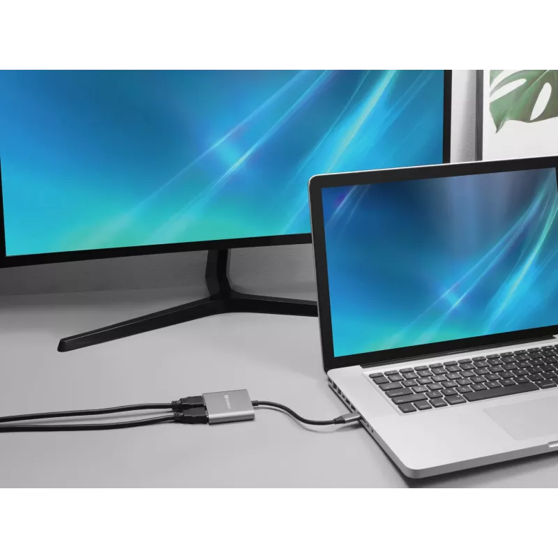 Dock USB-C Sandberg 2xHDMI+USB+PD resolución máxima 3840x2160
