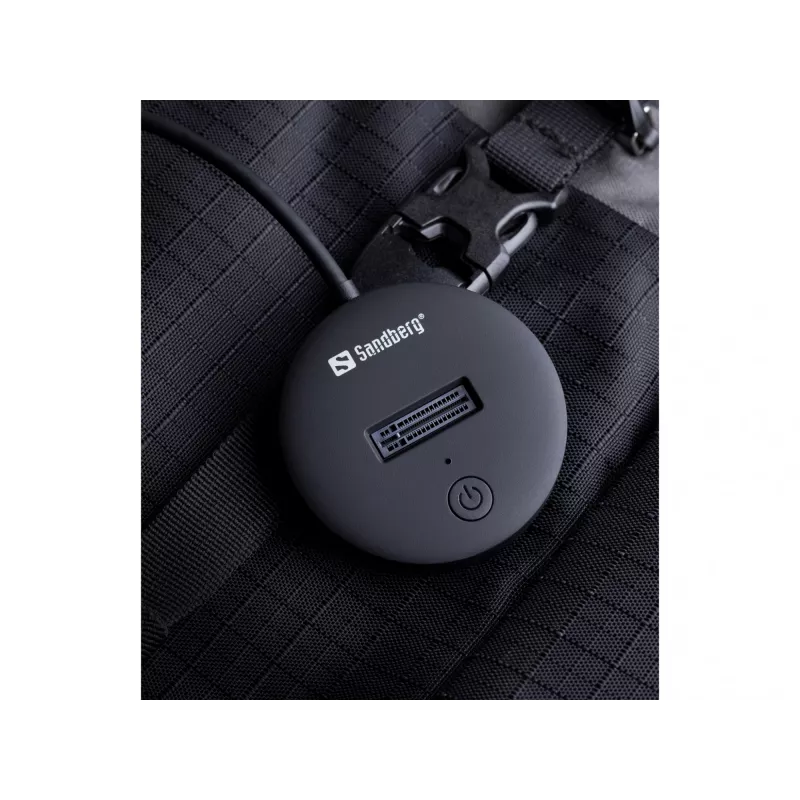 Dock USB 3.2 Sandberg para SSD M.2+NVMe 4 TB negro