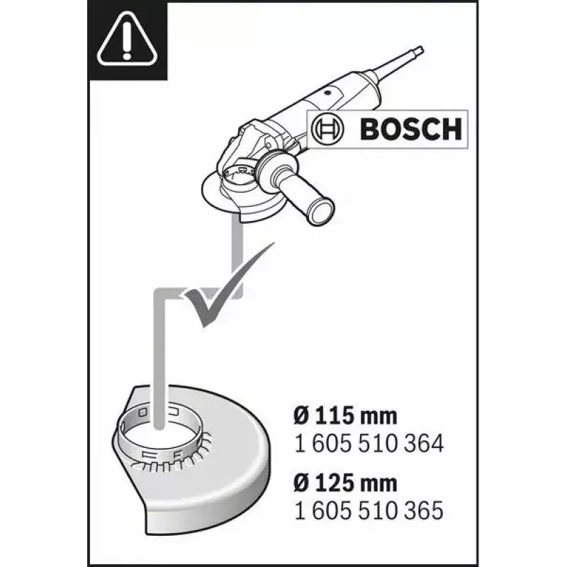 Boquilla de aspiración de polvo Bosch GDE 115/125 FC-T Professional